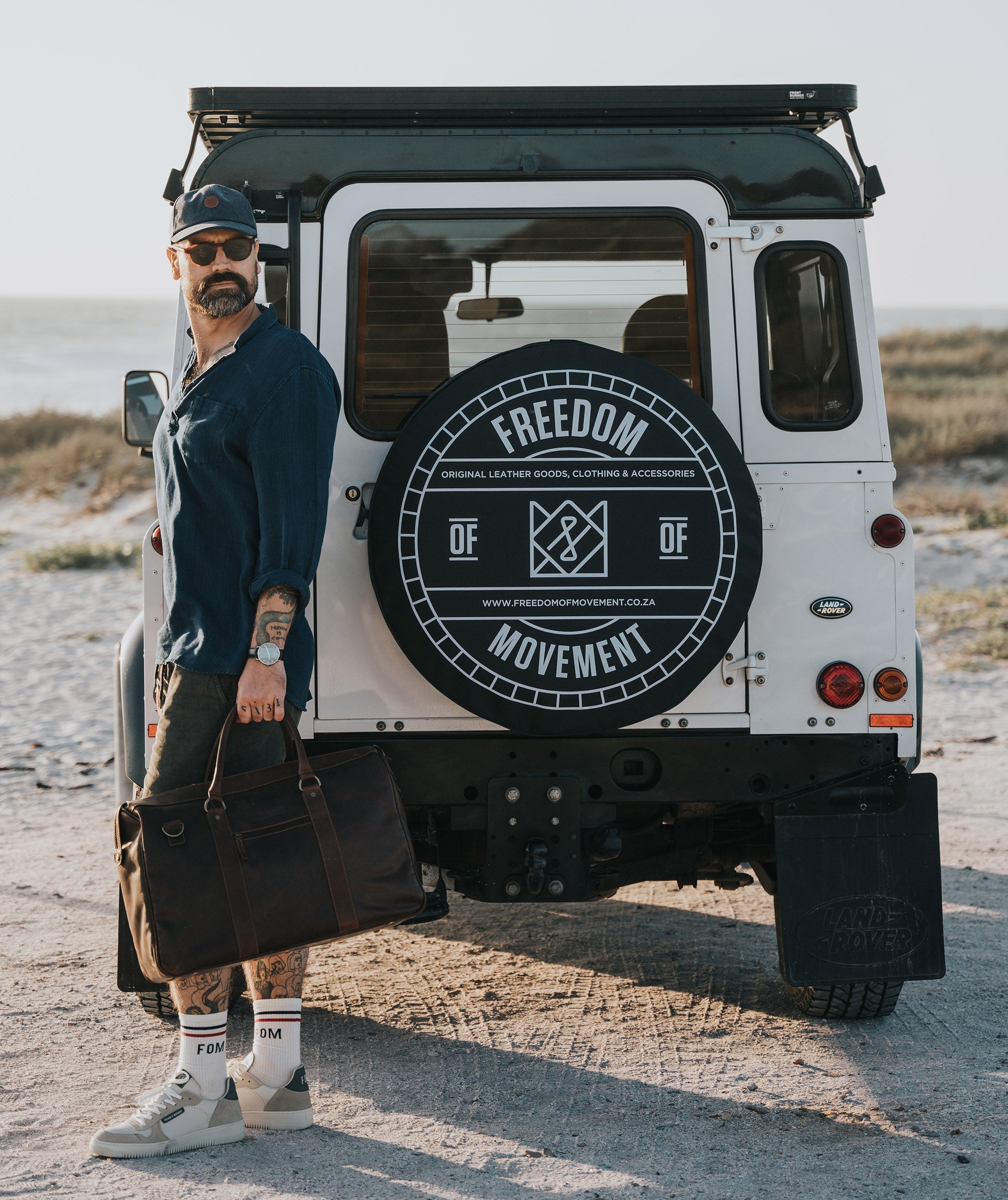 FOM MENS Tekkie - Off-White/ Ocean