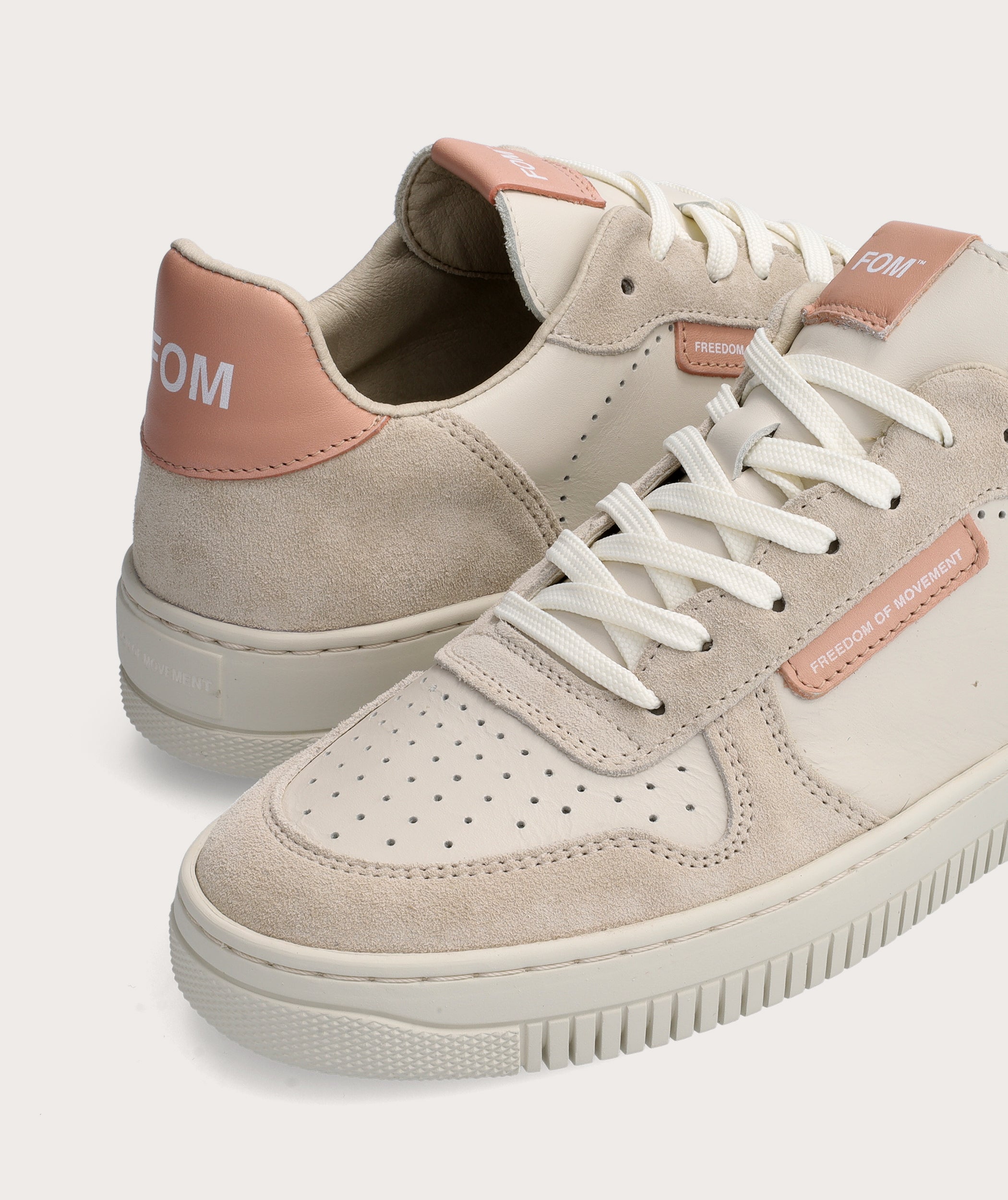 FOM Ladies Tekkie - Off-White/ Blush