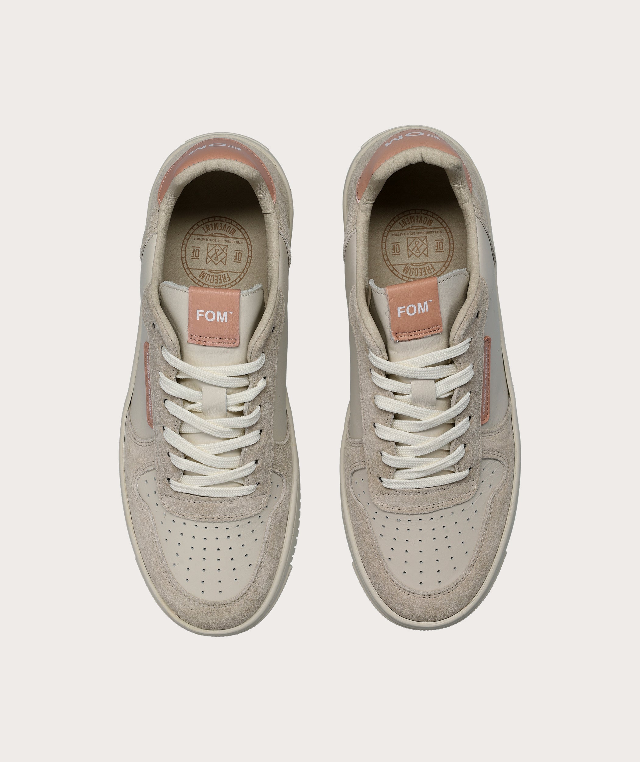FOM Ladies Tekkie - Off-White/ Blush