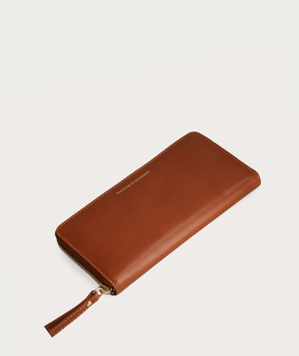 Ladies Zip Wallet - Bourbon