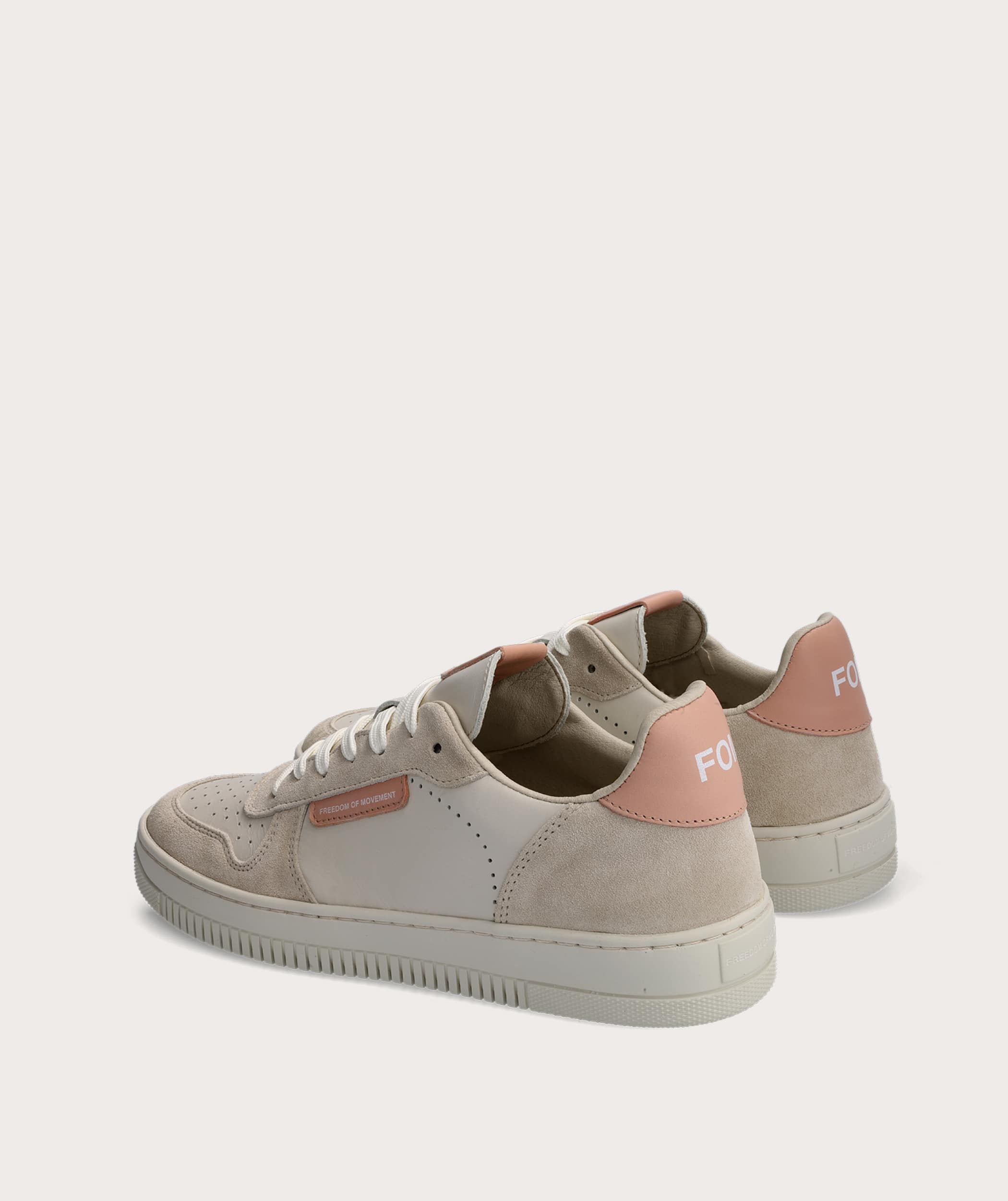 FOM Ladies Tekkie - Off-White/ Blush