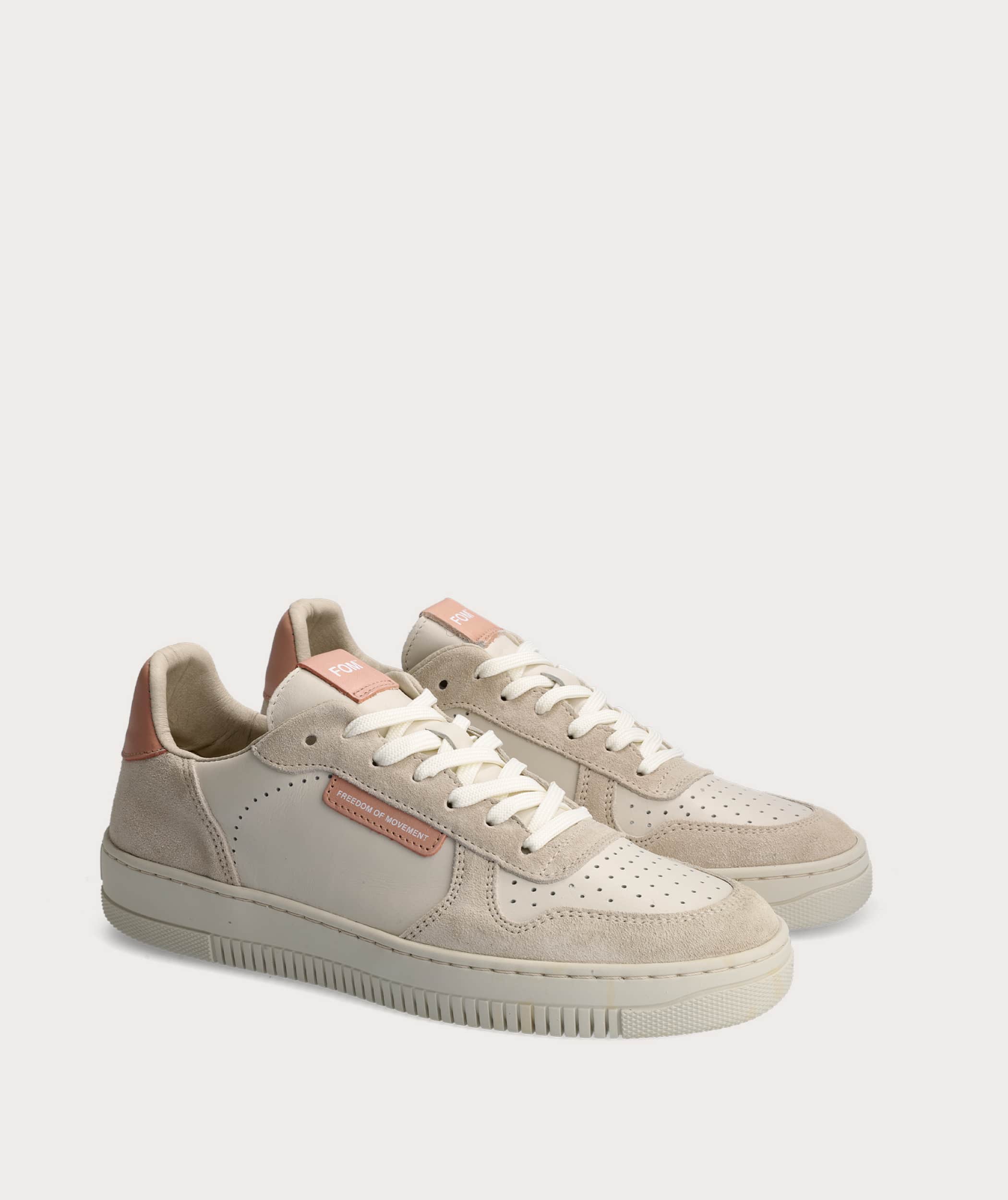 FOM Ladies Tekkie - Off-White/ Blush